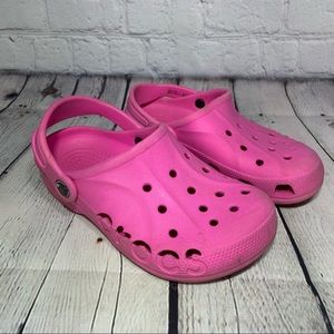 Crocs Pink Clogs Youths Sz 2